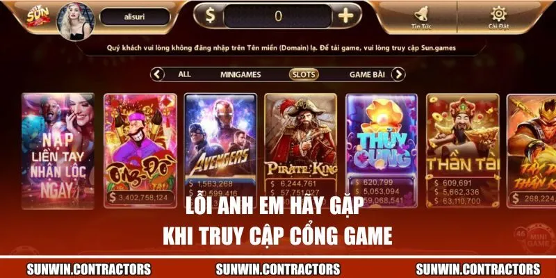 Đăng Nhập Sunwin | Mở Khóa Thế Giới Giải Trí Cực Đỉnh 2 Lỗi anh em hãy gặp khi truy cập cổng game
