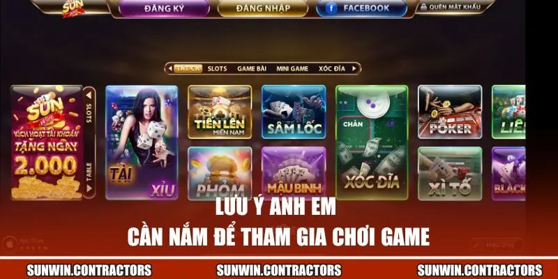 Đăng Nhập Sunwin | Mở Khóa Thế Giới Giải Trí Cực Đỉnh 3 Lưu ý anh em cần nắm để tham gia chơi game